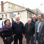 Sonia de la PROVOTE, Pierre-Nicolas BOVALIS, le président du VAC, Hubert BACON et les dirigeants du club