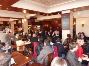 café normand "sport", devant plus de cent personnes issues du milieu sportif
