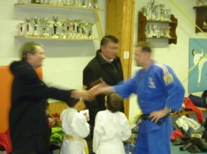 Philippe AUGIER, le professeur de judo et David DOUILLET